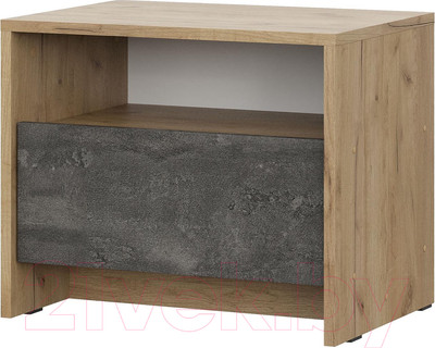 Прикроватная тумба NN мебель МСП 1 (дуб золотой/камень темный)