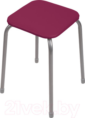 Табурет Ника Эконом 3 ТЭ3/ТК (темно-красный)