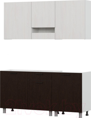 Кухонный гарнитур SV-мебель Розалия 1.7 (белый/ясень анкор светлый/дуб венге/семолина бежевый)