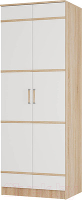 Шкаф BTS Сакура 2ств (дуб сонома/белый)