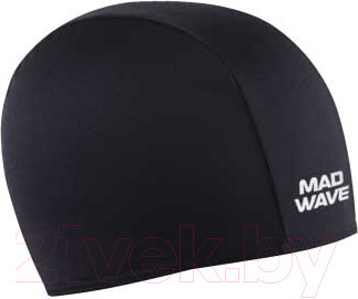 Шапочка для плавания Mad Wave Poly II (черный)