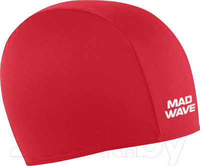 Шапочка для плавания Mad Wave Poly II (красный)