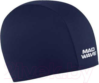 Шапочка для плавания Mad Wave Poly II (темно-синий 03)