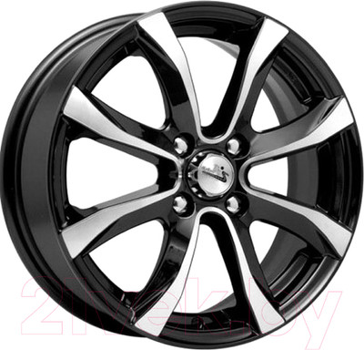 Литой диск iFree Дайс 15x6" 4x108мм DIA 65.1мм ET 30мм Блэк джек