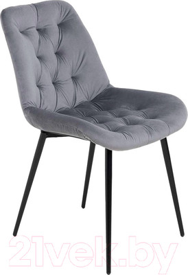 Стул Алвест AV 435 (темно-серый бархат/черный)