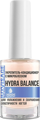 Средство для укрепления ногтей LUXVISAGE Hydra Balance Кондиционер с микроблеском Увлажнение (9г)