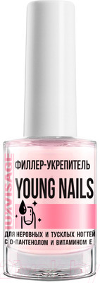 Средство для укрепления ногтей LUXVISAGE Филлер-укрепитель Young Nails с D-пантенолом и витамином Е (9г)