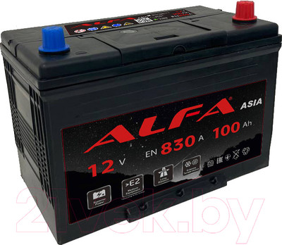 Автомобильный аккумулятор ALFA battery Asia JR 830A (100 А/ч)