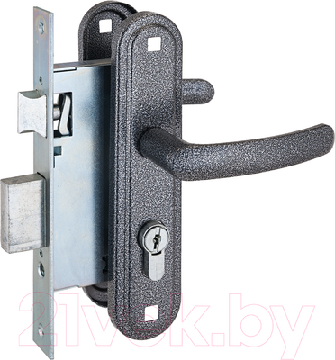 Замок врезной Омега ЗВ7.02 (серебристый)