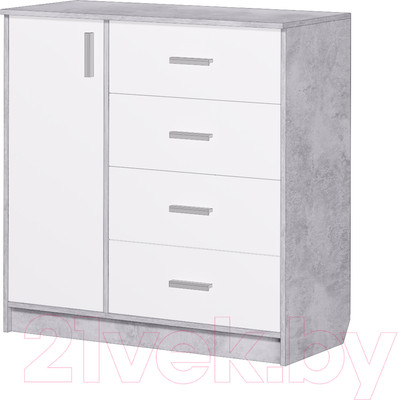 Тумба Аквилон №9 1002 (белый/цемент светлый)