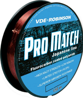 Леска монофильная Robinson Vde-R Pro Match 0.140мм 150м / 55-AM-140