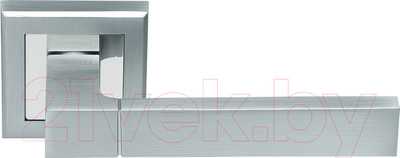 Ручка дверная Rucetti RAP 16-S SC/CP (матовый хром/хром)