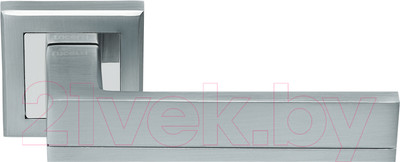 Ручка дверная Rucetti RAP 22-S SC/CP (матовый хром/хром)