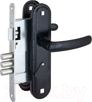 Замок врезной Омега ЗВ9.1-02 (черный)