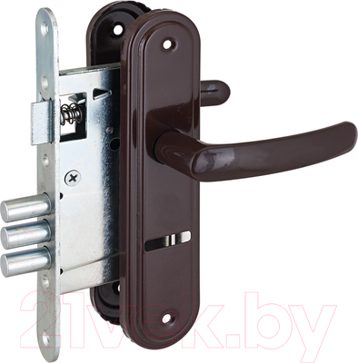 Замок врезной Омега ЗВ9.1-03 (коричневый)