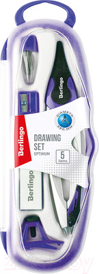 Готовальня Berlingo Optimum / DS_00505a (фиолетовый)