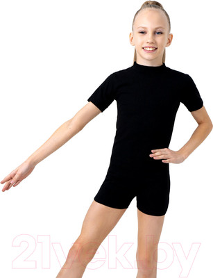 Комбинезон гимнастический Grace Dance 1431690 (р-р 32, черный)