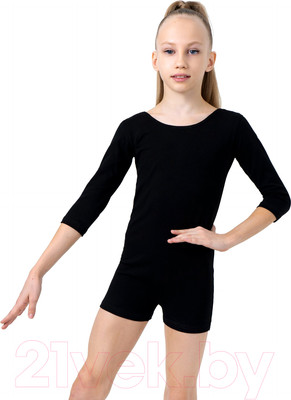 Комбинезон гимнастический Grace Dance 1431674 (р-р 32, черный)