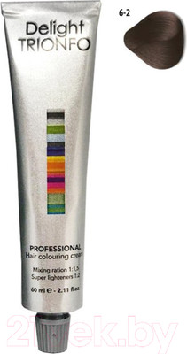 Крем-краска для волос Constant Delight Trionfo Стойкая 6-2 (60мл, темный русый пепельный)