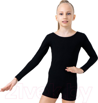 Комбинезон гимнастический Grace Dance 1431683 (р-р 34, черный)