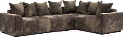 Диван угловой Мебельград Монреаль-3 Стандарт (тиффани коричневый/тиффани коричневый/мора бежевый)