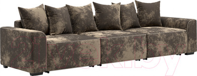 Диван Мебельград Монреаль-2 Стандарт (тиффани коричневыйтиффани коричневый/мора бежевый)