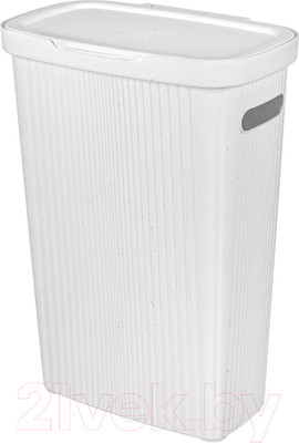 Корзина для белья Econova Velvet / 433246238 (светло-серый флэк)