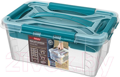 Органайзер для хранения Econova Grand Box / 433224102 (4.2л, голубой)