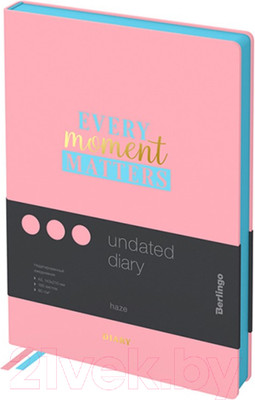Ежедневник Berlingo Haze A5 / UD2_95503 (160л, розовый)
