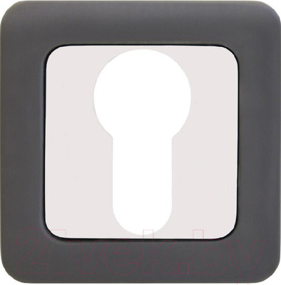 Накладка на цилиндр Аллюр АРТ ET-S1 MBN/CP (графит/хром)