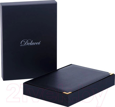 Ежедневник Delucci Недатированный A6 / UD1_90601 (160л, черный)