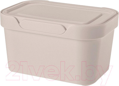 Контейнер для хранения Econova Luxe / 433233434 (cветло-бежевый)