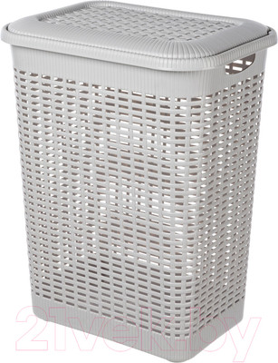 Корзина для белья Econova 431293430 (светло-серый)