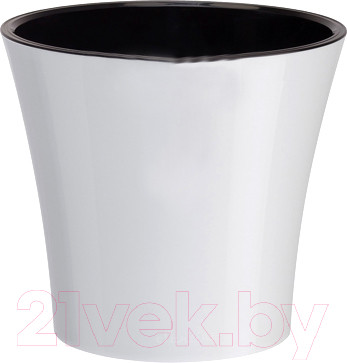 Вазон Santino Arte / ART35WHT/BL (белый/черный)