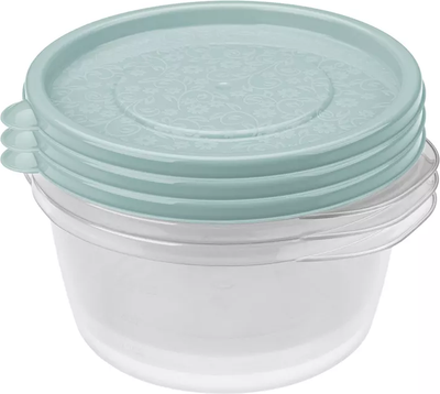 Набор контейнеров Phibo Арт-декор / 431154131 (светло-голубой)