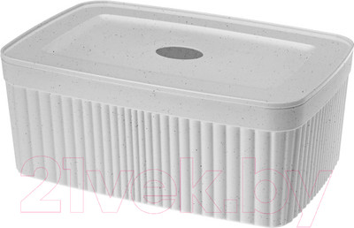 Контейнер для хранения Econova Velvet / 433238838 (светло-серый флэк)