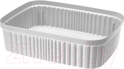 Лоток Econova Velvet / 433239138 (светло-серый флэк)