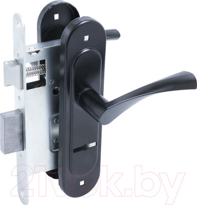 Замок врезной Птимаш ЗВ9-4.07 / ЗВ9-0623 (черный)