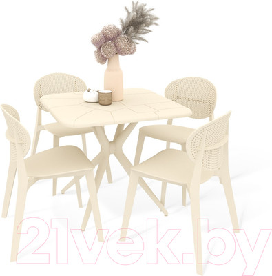 Комплект садовой мебели Sheffilton SHT-DS193 (бежевый)