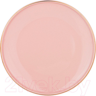 Тарелка столовая обеденная Bronco Solo / 577-150 (пудровый)