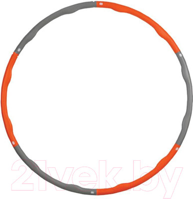 Обруч хула-хуп Pro-Supra Orion 049-HR (оранжевый/серый)