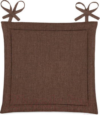 Подушка на стул Нордтекс ВН 40x40 / 764723 (шоколадный 74 рогожка)