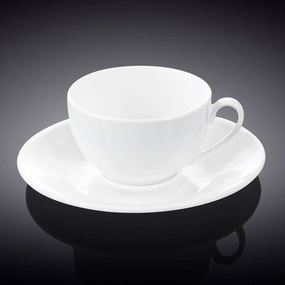 Чашка с блюдцем Wilmax WL-993187/AB