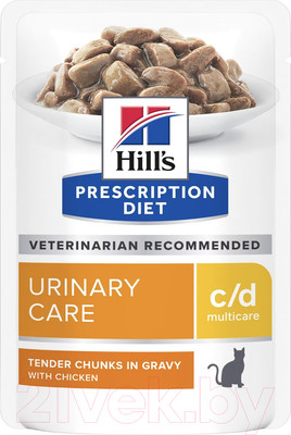 Влажный корм для кошек Hill's Prescription Diet c/d Multicare Feline with Chicken (85г)