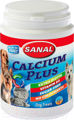 Лакомство для собак Sanal Calcium Plus / 2006SD (200г)