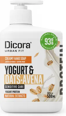Мыло жидкое Dicora Urban Fit Protein Yogurt & Oats (500мл)