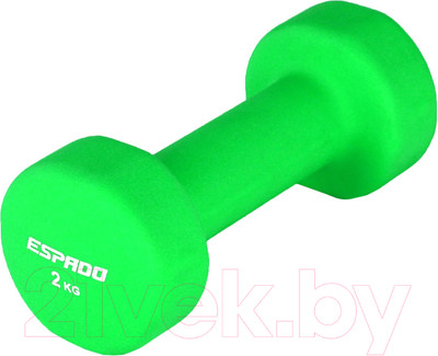 Гантель Espado ES1115 (2кг, зеленый)