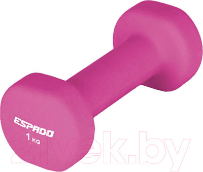 Гантель Espado ES1115 (1кг, розовый)
