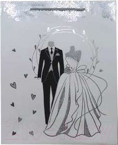 Пакет подарочный deVente Wedding / 9041183 (ассорти)
