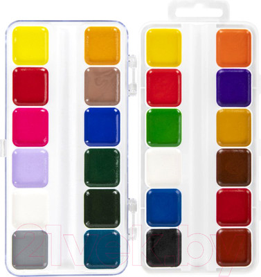 Акварельные краски Brauberg Kids / 192284 (24цв)